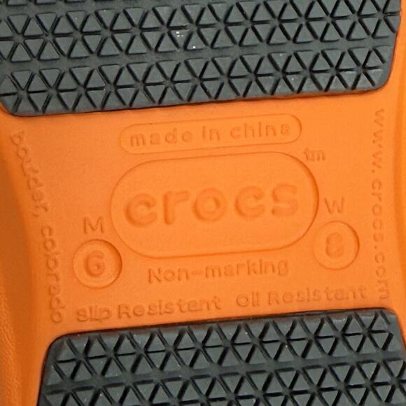 Crocs Bistro Mario Batali Special Edition Orange Men's Size 6 / Women’s Size 8 - Picture 7 of 7